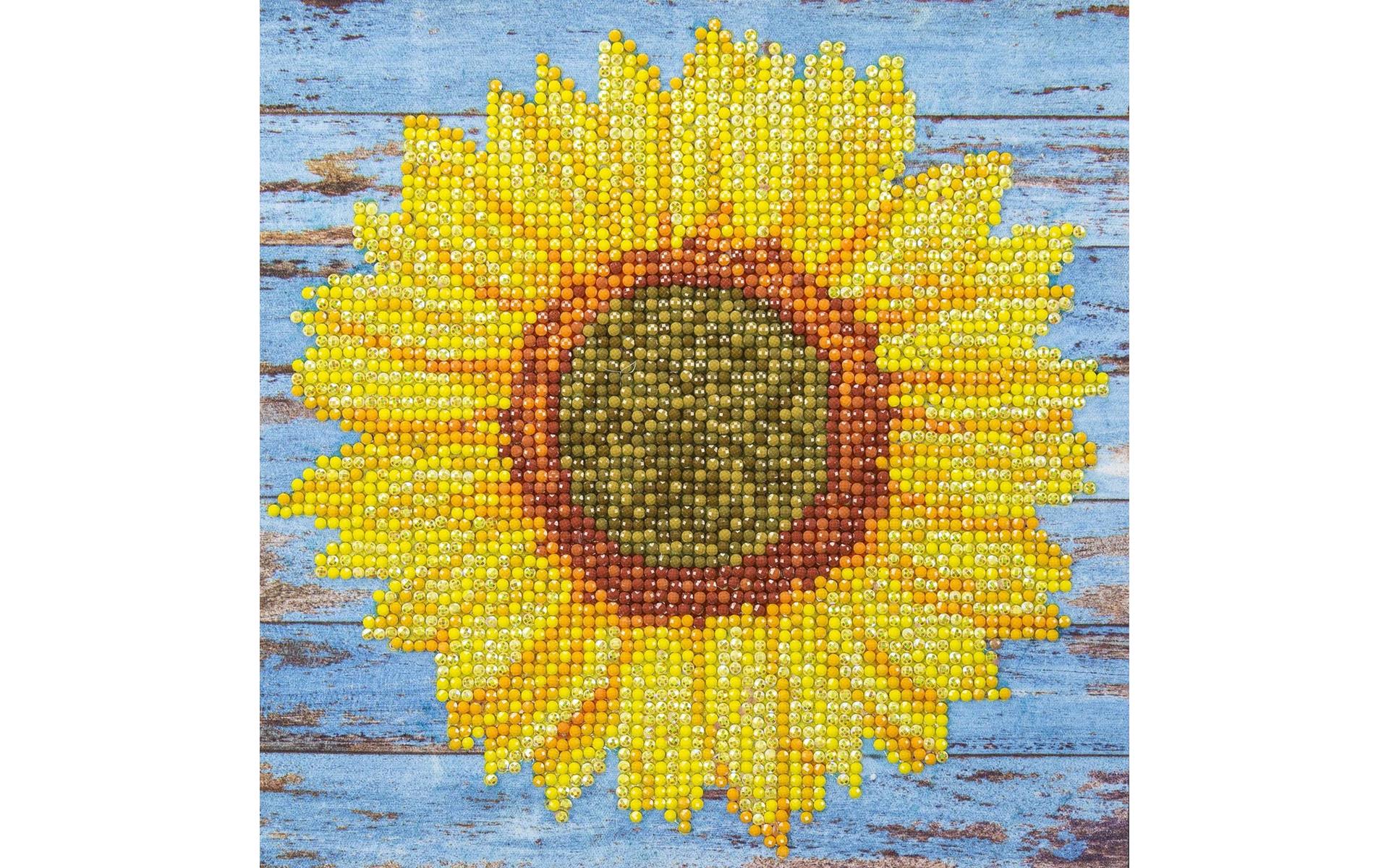 Diamond Art Kit 8x8 Beginner Sunflower